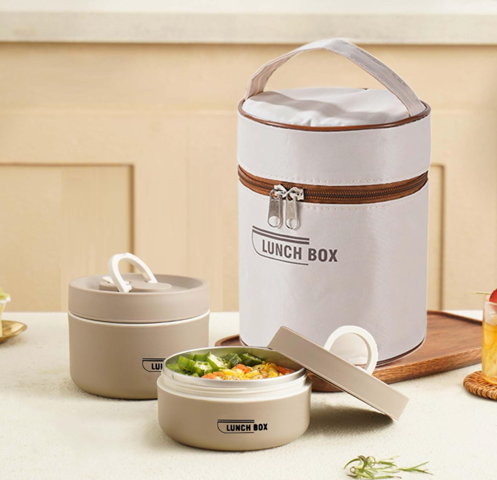 Set de Almuerzo Térmico Premium: Acero Inoxidable y Sellado Hermético de Alta Capacidad